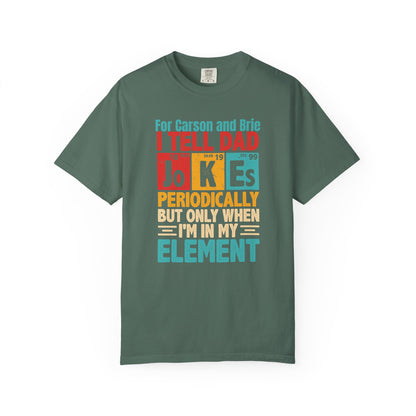 Science Dad Jokes Custom Kid's Names— Fathers Day Tee