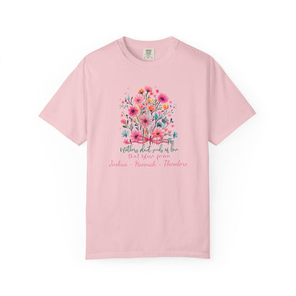 Seeds Of Love T-Shirt — Personalized Mom Script Graphic Tee