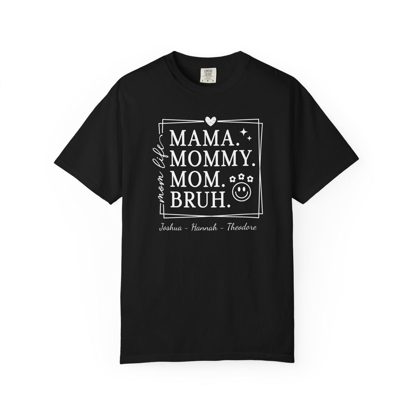 Mom Life Custom Name T-Shirt — Personalized Mom Script Graphic Tee