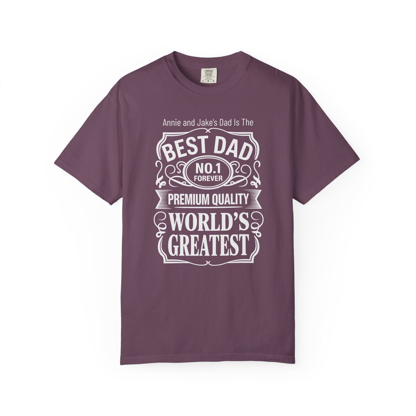 Premium Dad Custom Kid's Names— Fathers Day Tee