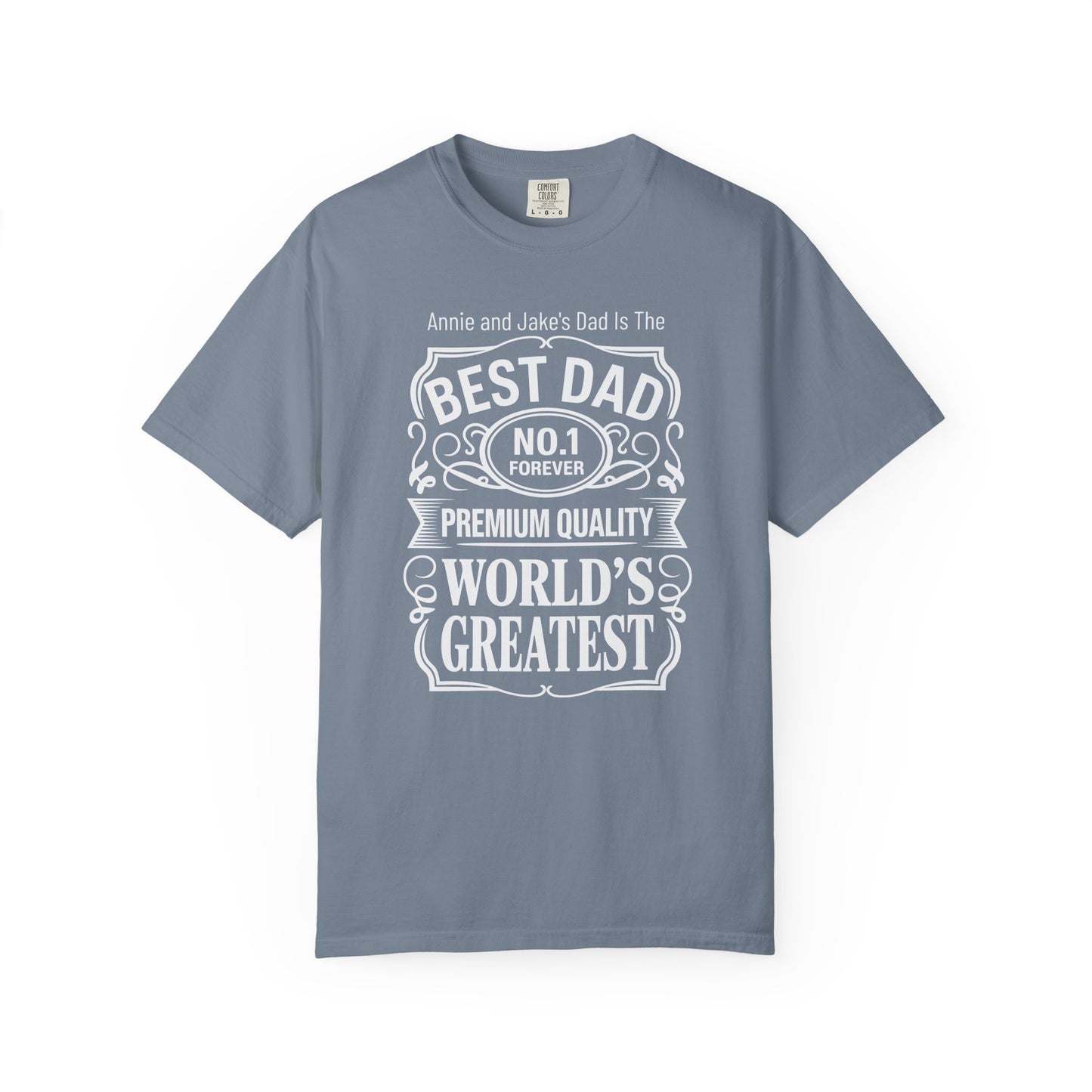 Premium Dad Custom Kid's Names— Fathers Day Tee