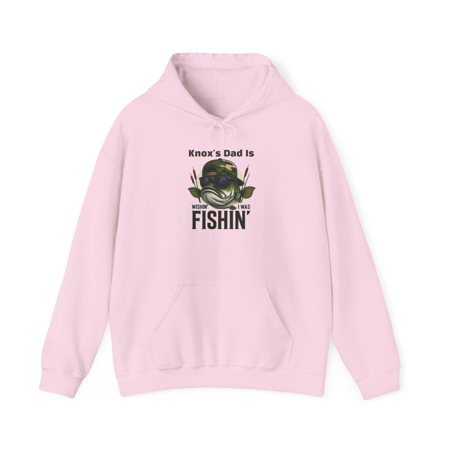 Wishin I Was Fishin Custom Kid's Names Hoodie - Personalized Gift