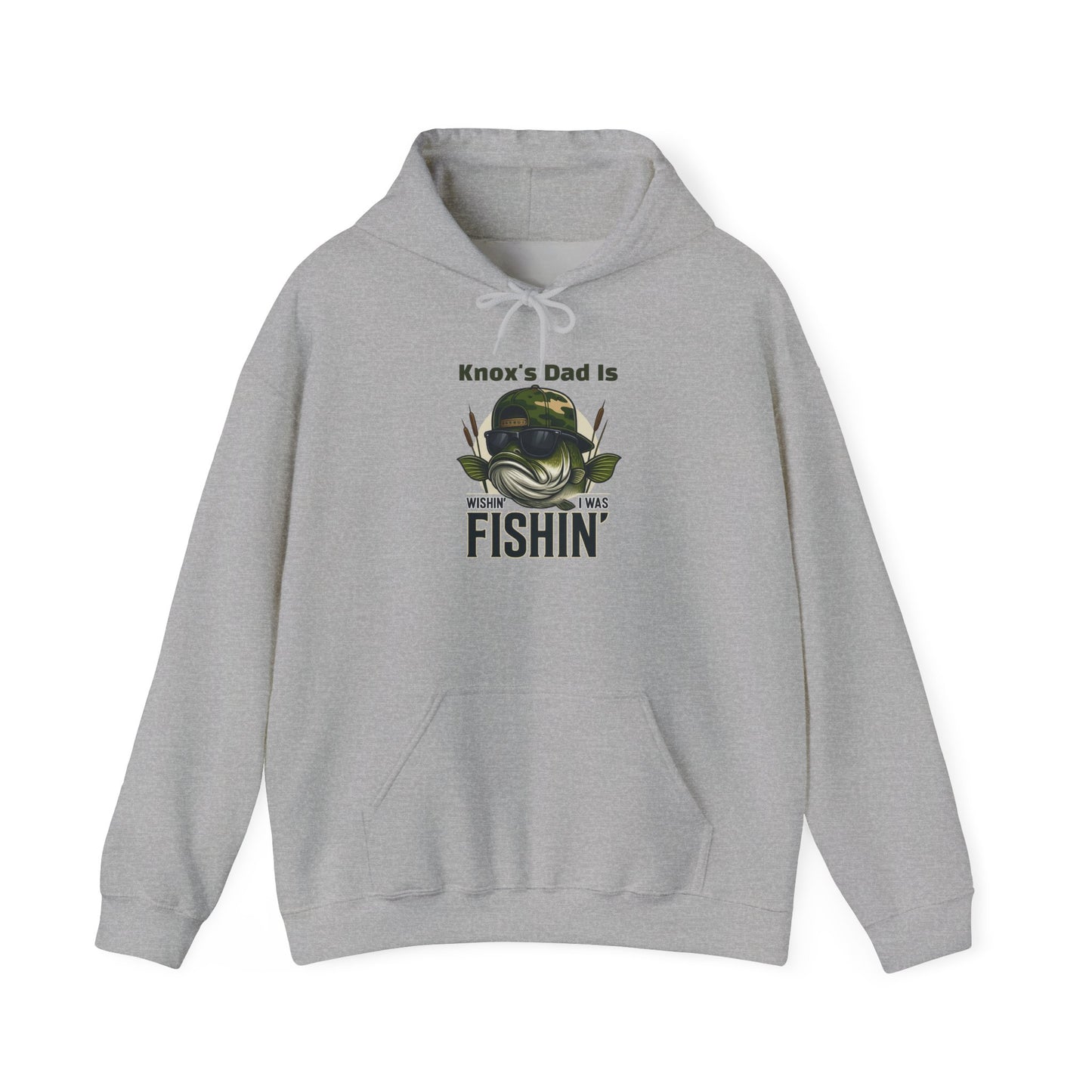 Wishin I Was Fishin Custom Kid's Names Hoodie - Personalized Gift
