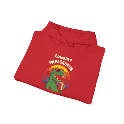 Papasaurus Custom Kid's Names Hoodie - Personalized Gift