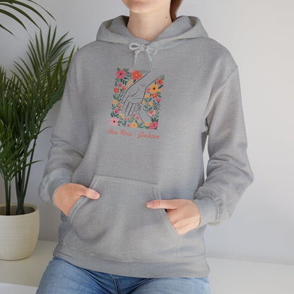 Mama Hand Custom Kids Name Mama Hoodie — Personalized Mom Hoodie