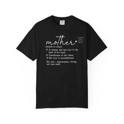 Mother Definition T-Shirt — Personalized Mom Script Graphic Tee