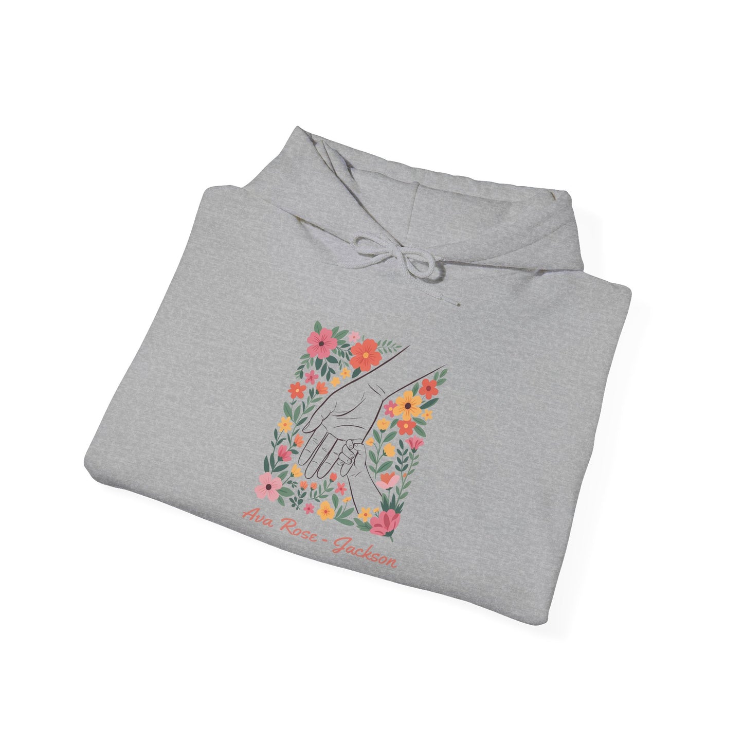 Mama Hand Custom Kids Name Mama Hoodie — Personalized Mom Hoodie