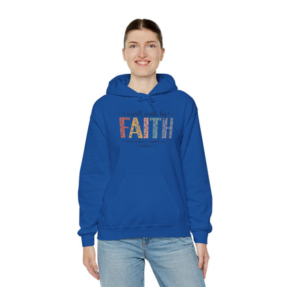Walk By Faith — Inspirational Faith Graphic Hoodie