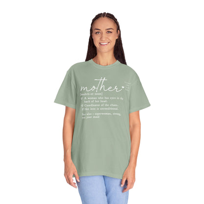Mother Definition T-Shirt — Personalized Mom Script Graphic Tee