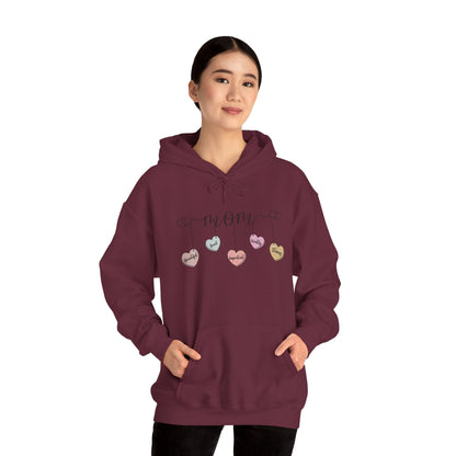 Mom Hearts — Graphic Hoodie