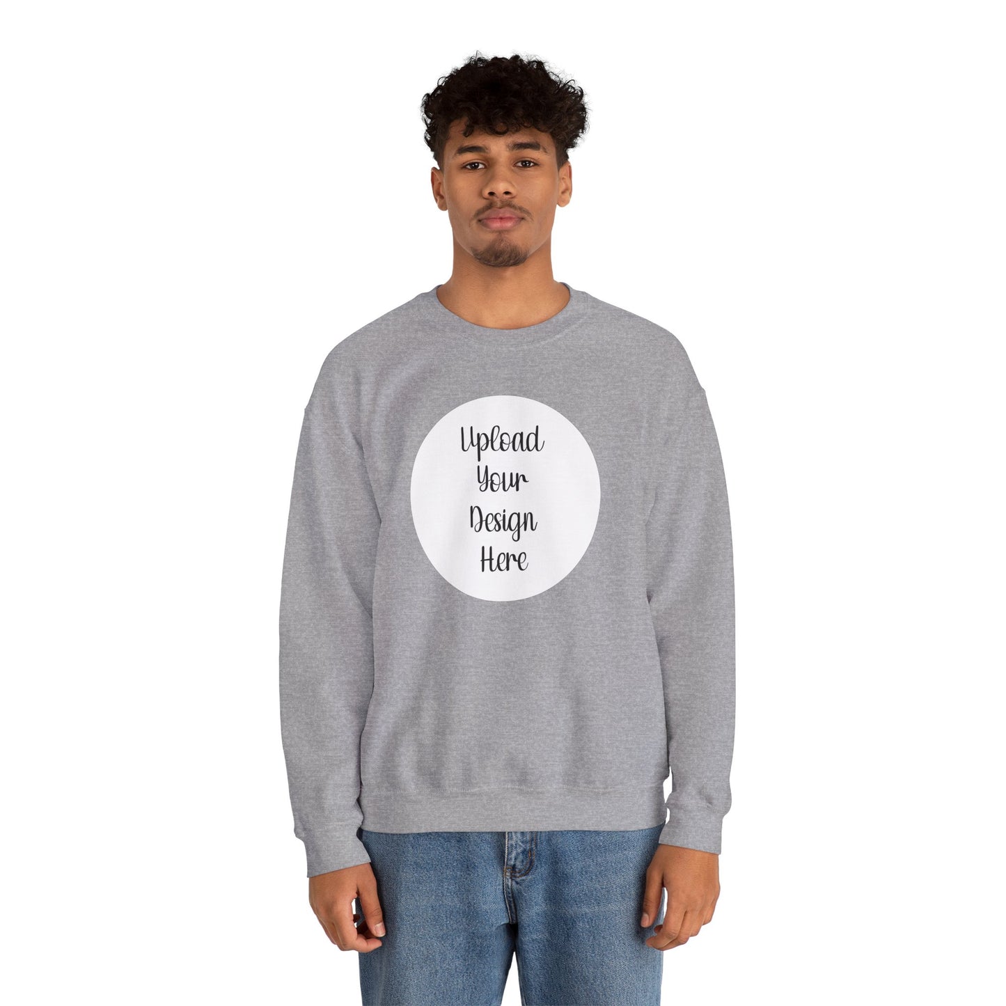 *Custom Crewneck Sweatshirt — Gildan Various Colors - Upload Your Design