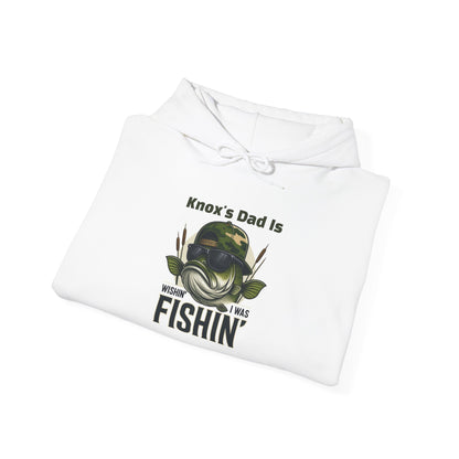 Wishin I Was Fishin Custom Kid's Names Hoodie - Personalized Gift