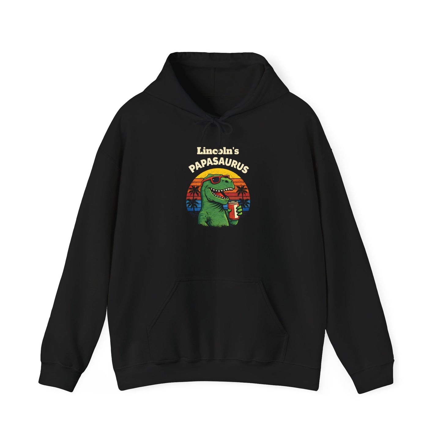 Papasaurus Custom Kid's Names Hoodie - Personalized Gift