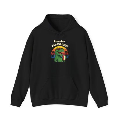 Papasaurus Custom Kid's Names Hoodie - Personalized Gift
