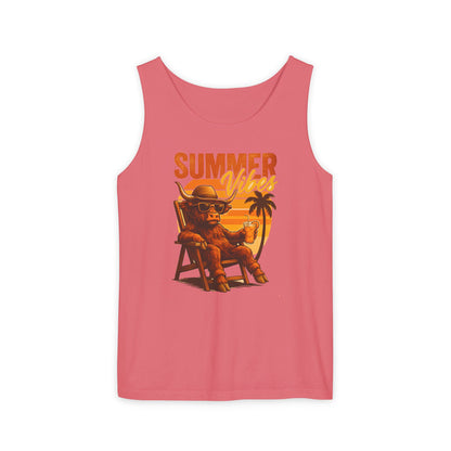 Highland Cow — Breathable Garment-Dyed Summer Tank