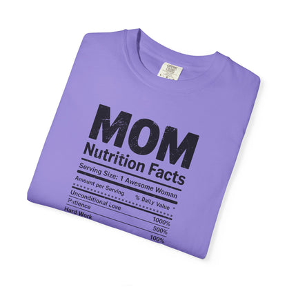 Mom Nutrition Facts T-Shirt — Mom Script Graphic Tee