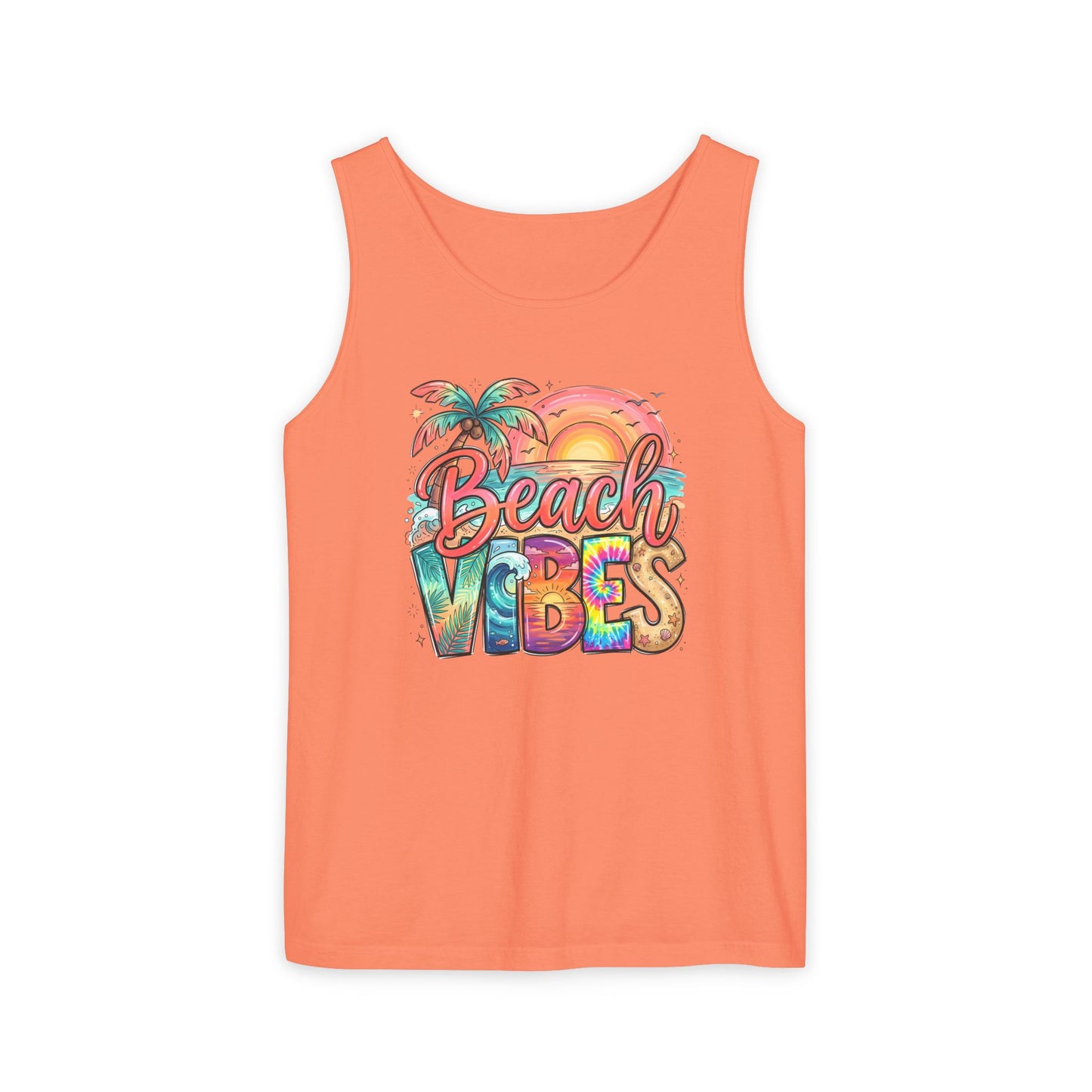 Beach Vibes — Breathable Garment-Dyed Summer Tank