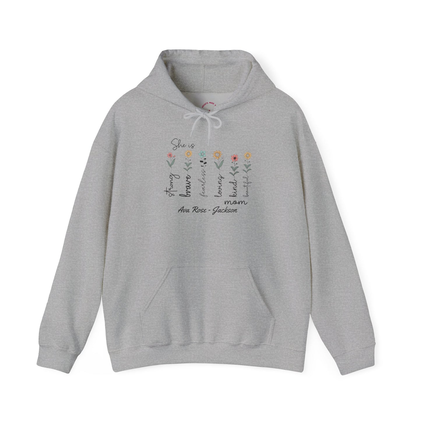 She Is Custom Kids Name Mama Hoodie — Personalized Mom Hoodie