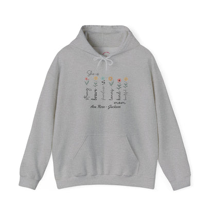 She Is Custom Kids Name Mama Hoodie — Personalized Mom Hoodie