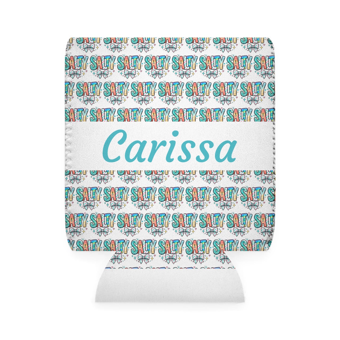 Salty Can Cooler Sleeve — Personalized Can Koozie for BBQs & Beach Days
