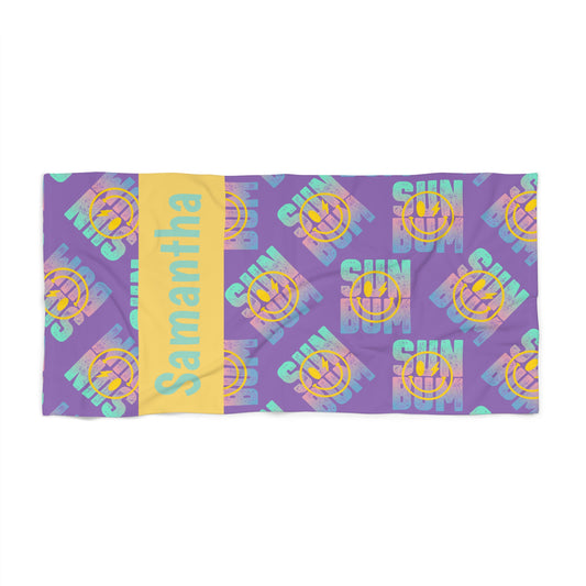 Sun Bum Beach Towel — Personalized Name