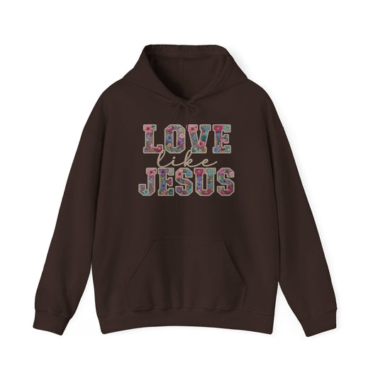 Love Like Jesus — Inspirational Faith Graphic Hoodie