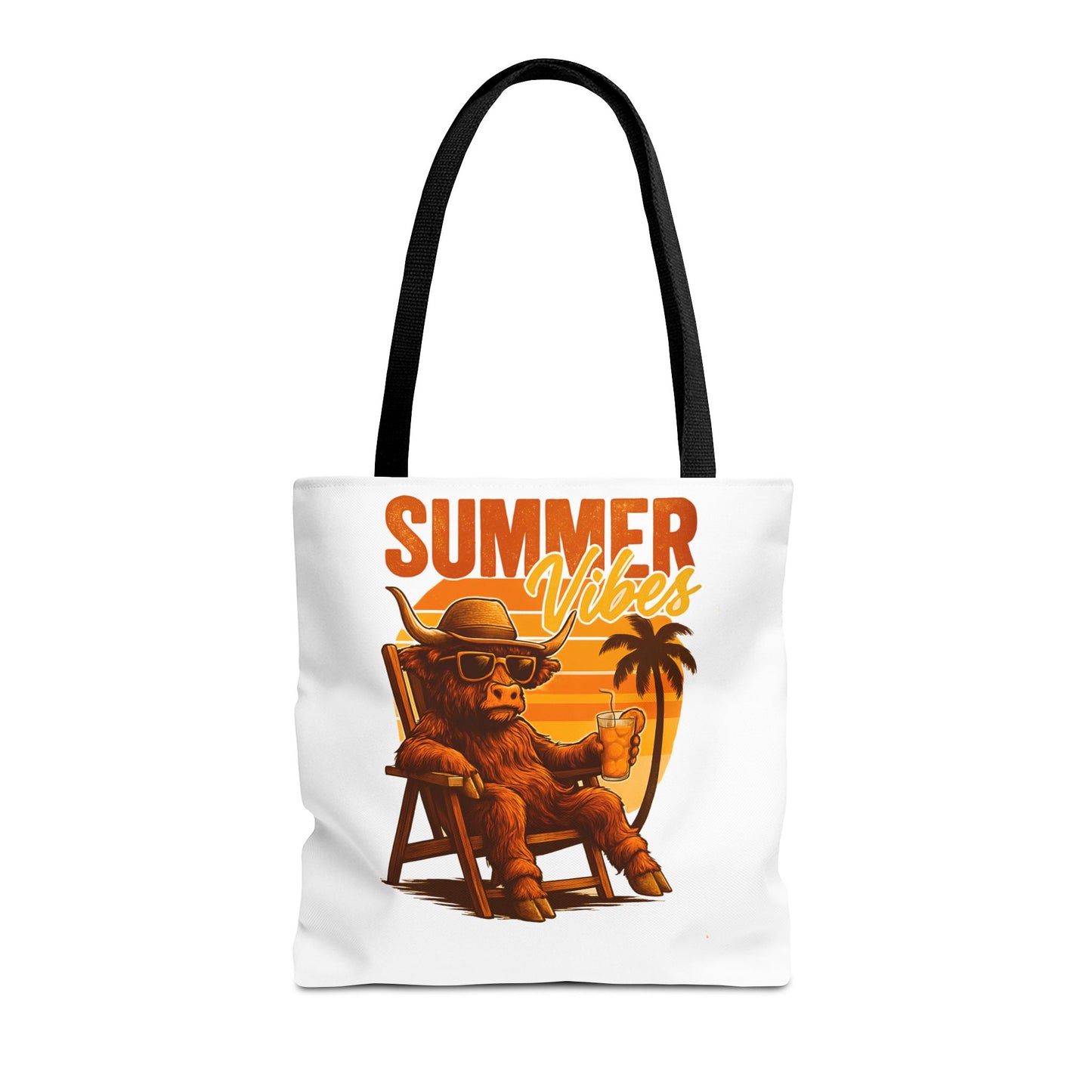 Highland Cow — Beach-Ready AOP Carryall