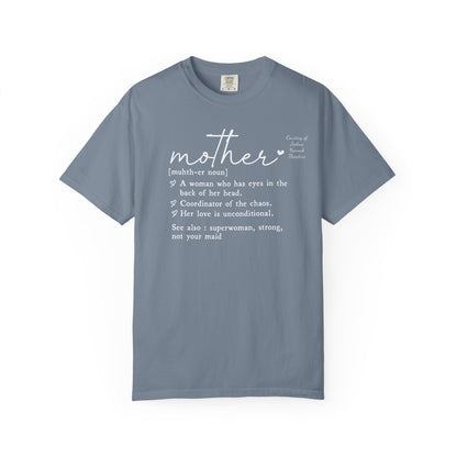 Mother Definition T-Shirt — Personalized Mom Script Graphic Tee