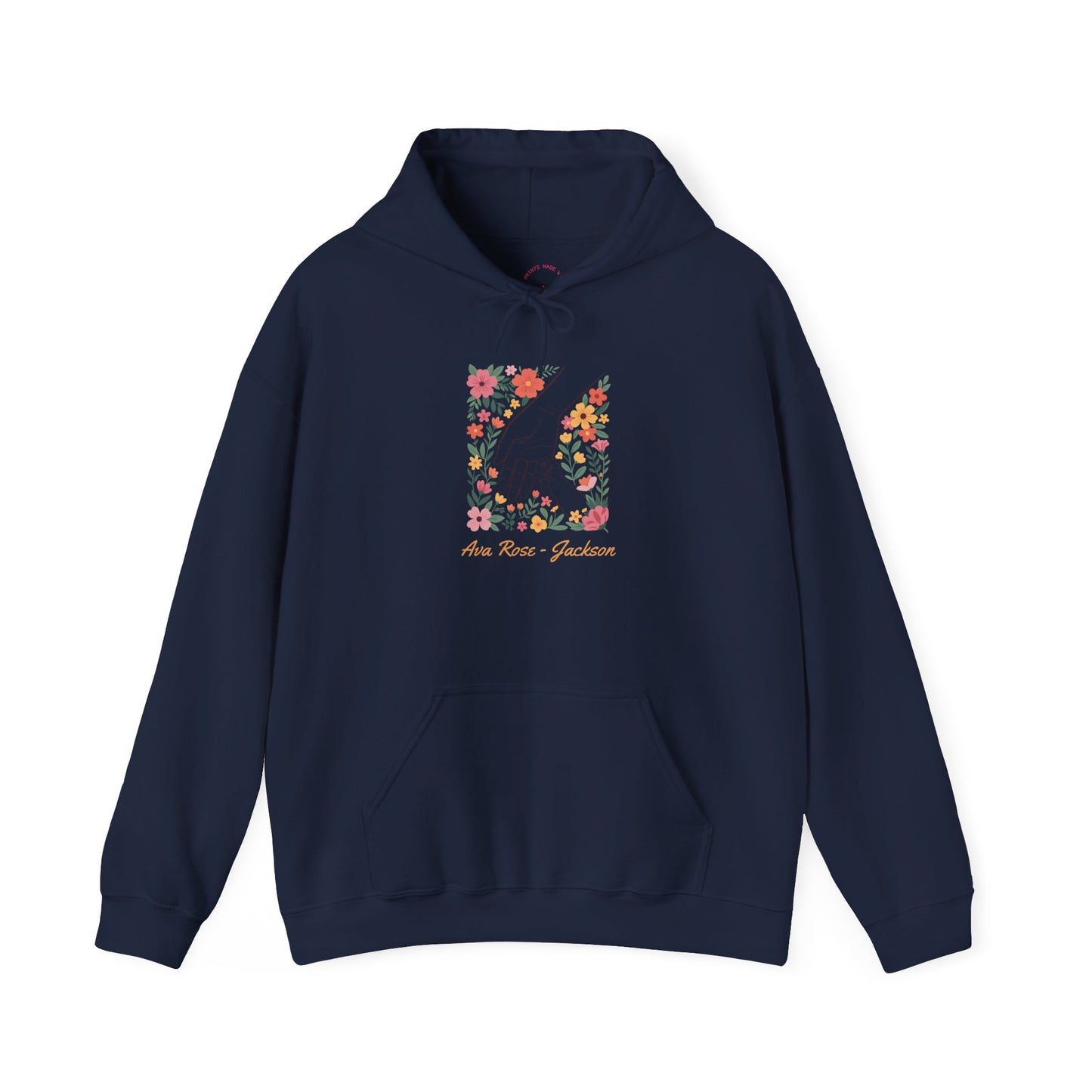 Mama Hand Custom Kids Name Mama Hoodie — Personalized Mom Hoodie