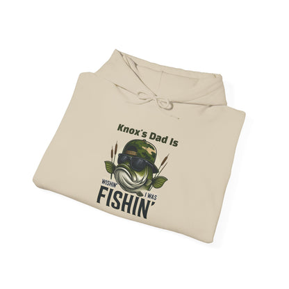Wishin I Was Fishin Custom Kid's Names Hoodie - Personalized Gift