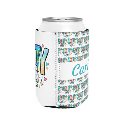 Salty Can Cooler Sleeve — Personalized Can Koozie for BBQs & Beach Days