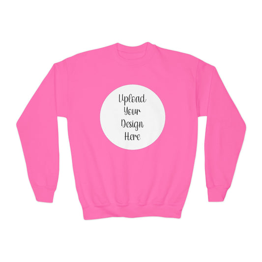 *Custom Youth Crewneck Sweatshirt — Various Colors - Upload Your Design
