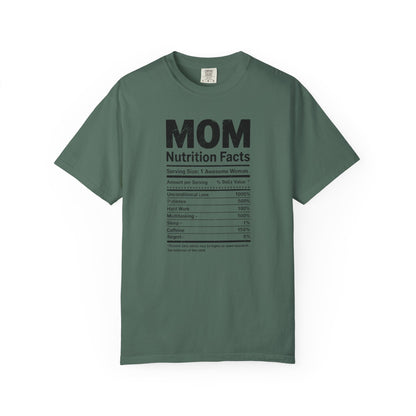 Mom Nutrition Facts T-Shirt — Mom Script Graphic Tee