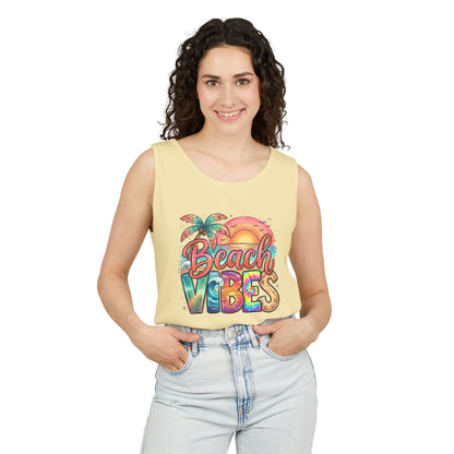 Beach Vibes — Breathable Garment-Dyed Summer Tank