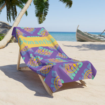 Sun Bum Beach Towel — Personalized Name