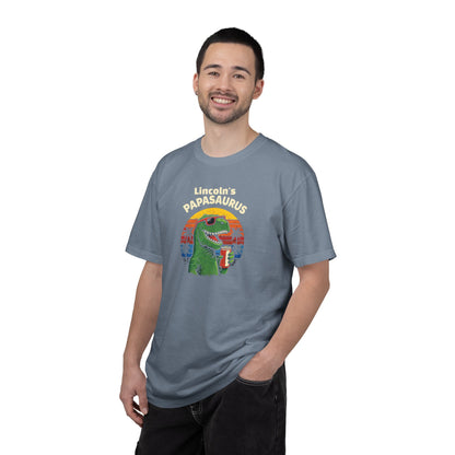 Papasaurus Custom Kid's Names— Fathers Day Tee
