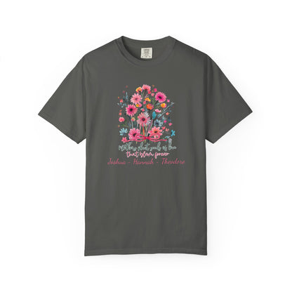 Seeds Of Love T-Shirt — Personalized Mom Script Graphic Tee