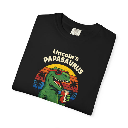 Papasaurus Custom Kid's Names— Fathers Day Tee
