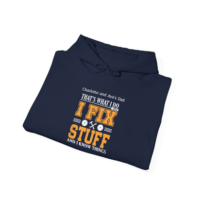 I Fix Stuff Custom Kid's Names Hoodie - Personalized Gift