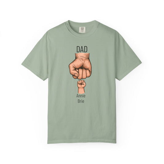 Fist  Bump Custom Kid's Names— Fathers Day Tee