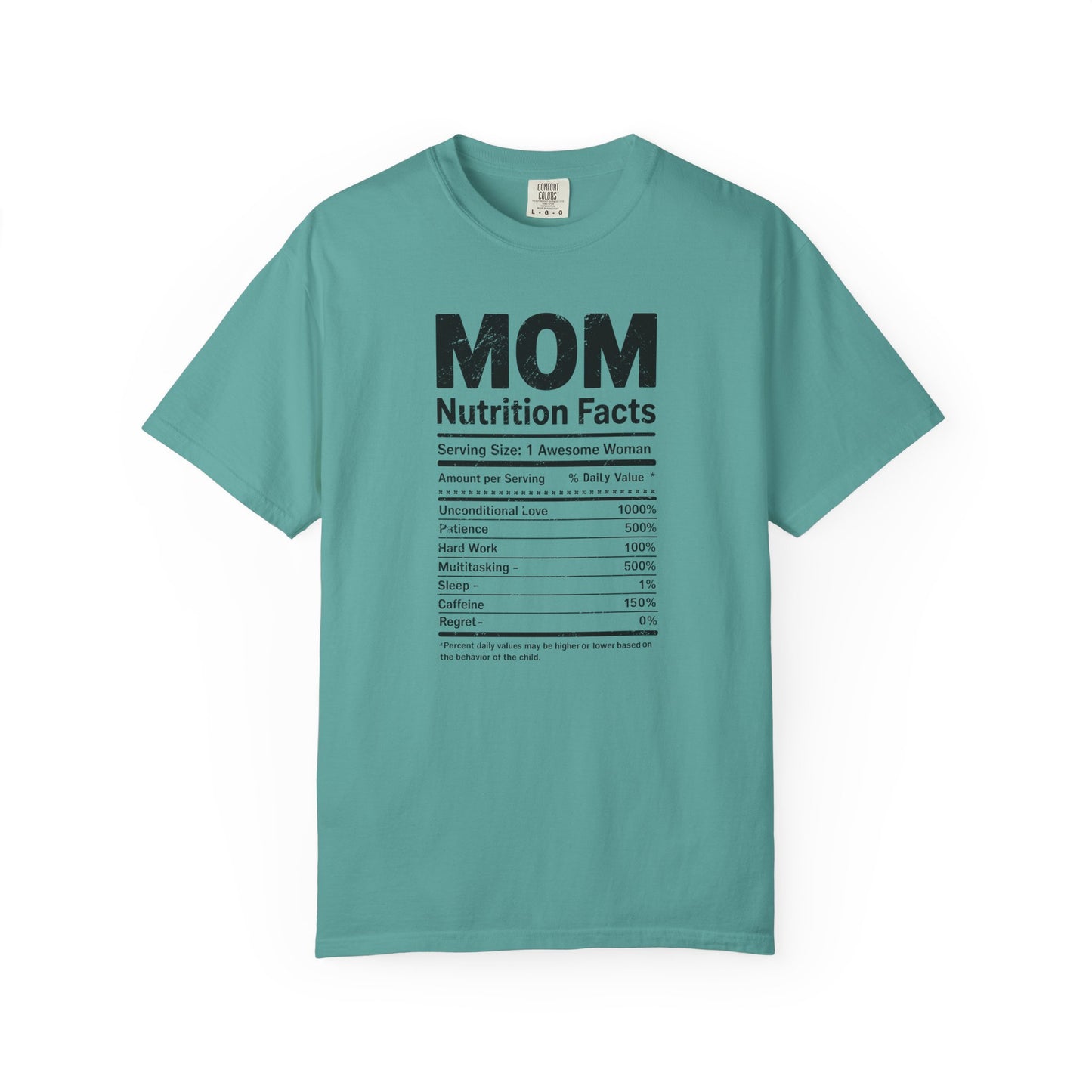 Mom Nutrition Facts T-Shirt — Mom Script Graphic Tee