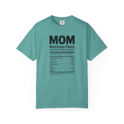 Mom Nutrition Facts T-Shirt — Mom Script Graphic Tee