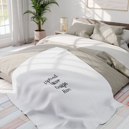 Custom Cozy Arctic Fleece Blanket – Upload Your Design