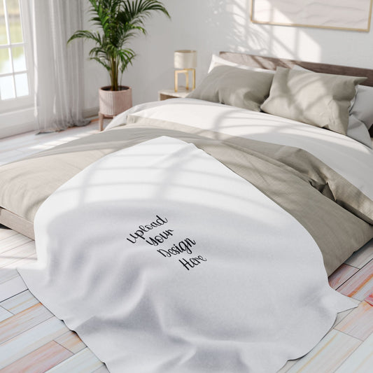 Custom Cozy Arctic Fleece Blanket – Upload Your Design