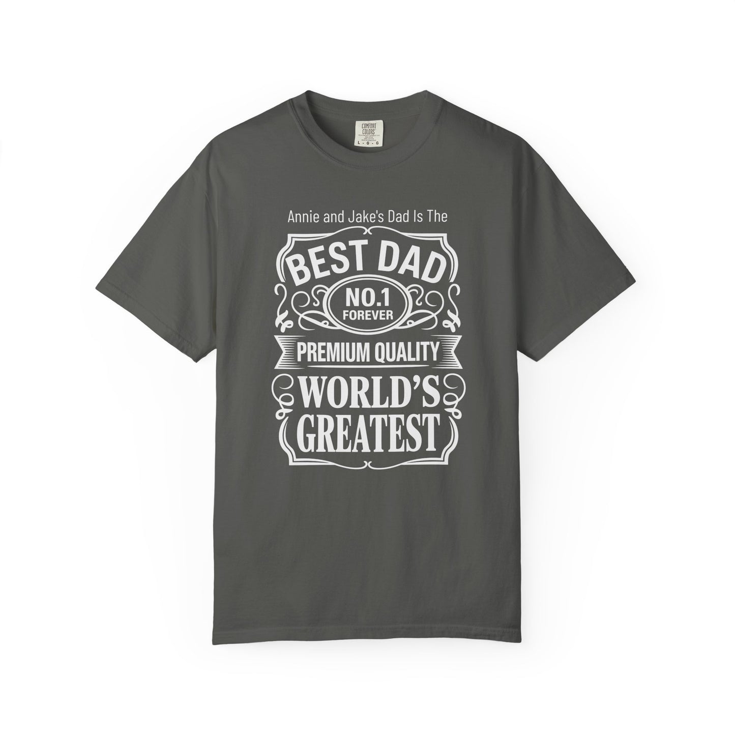 Premium Dad Custom Kid's Names— Fathers Day Tee