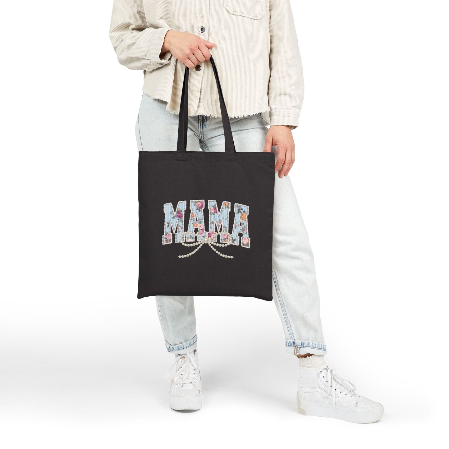 Mama Pearls -Cotton Canvas Tote Bag