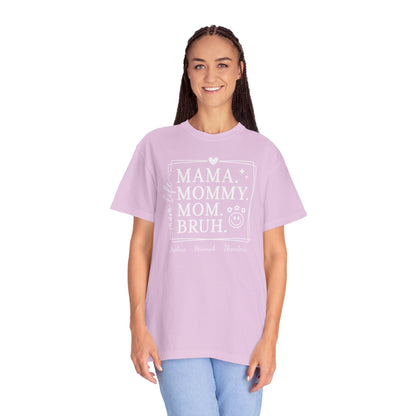 Mom Life Custom Name T-Shirt — Personalized Mom Script Graphic Tee