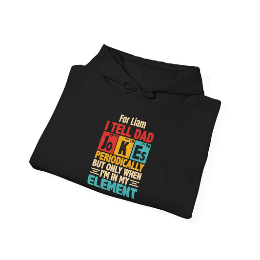 Dad Jokes Custom Kid's Names Hoodie - Personalized Gift