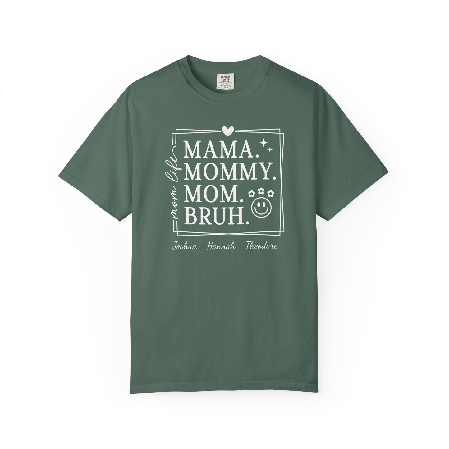 Mom Life Custom Name T-Shirt — Personalized Mom Script Graphic Tee