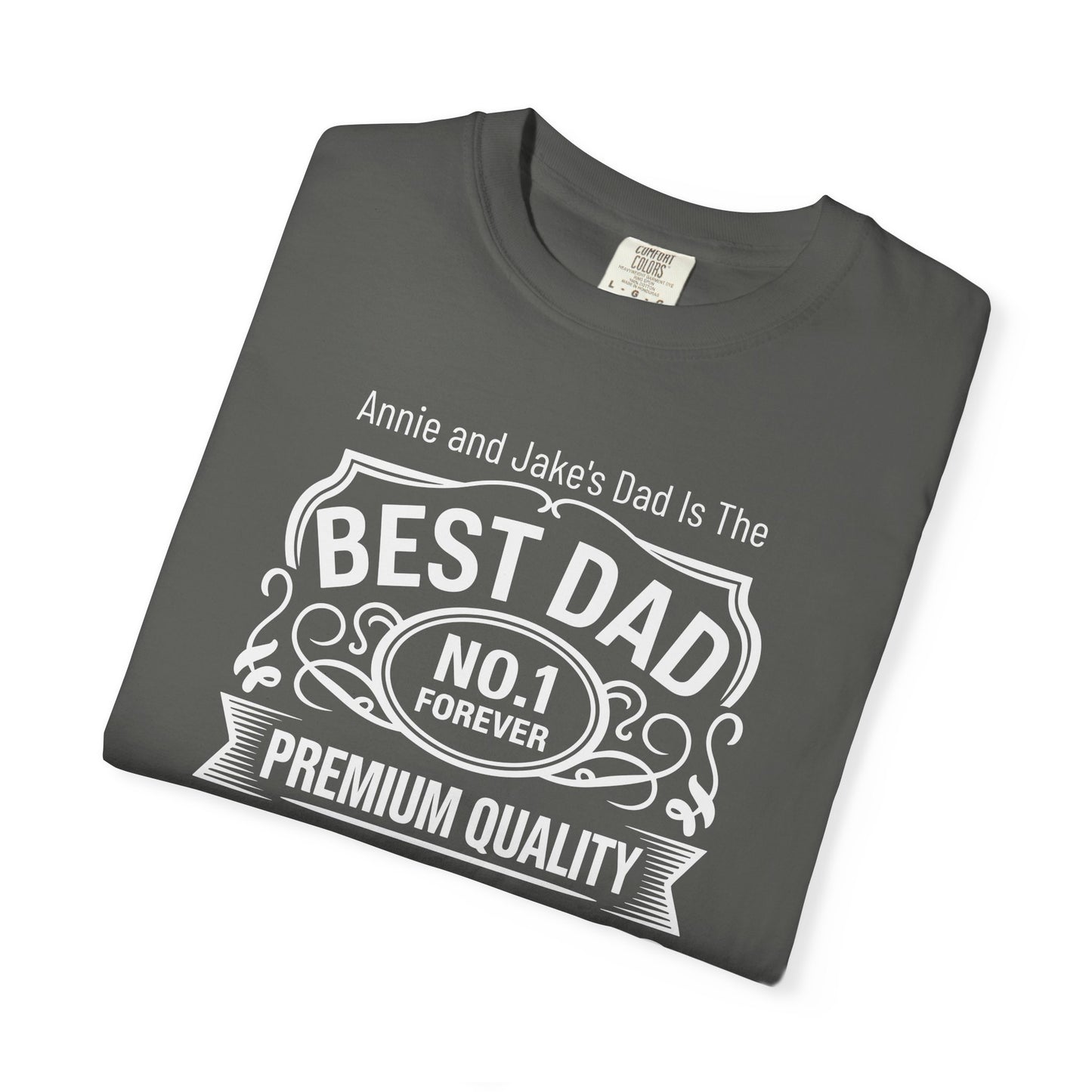 Premium Dad Custom Kid's Names— Fathers Day Tee